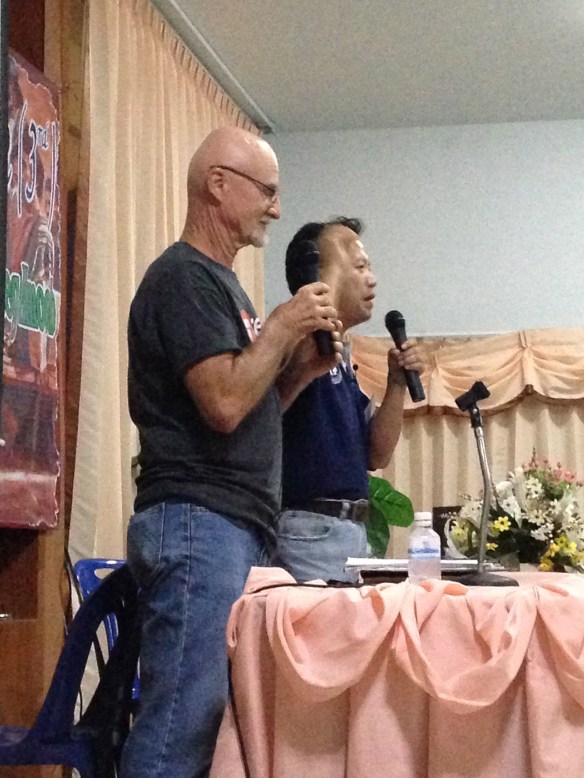 This is Ron Miller teaching the first night. Ron leads the Baan Immanuel ministries